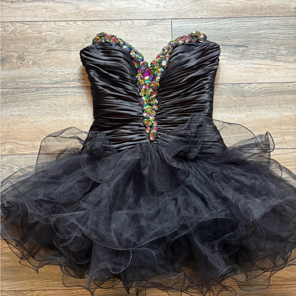 Black Strapless Sherri Hill Dress